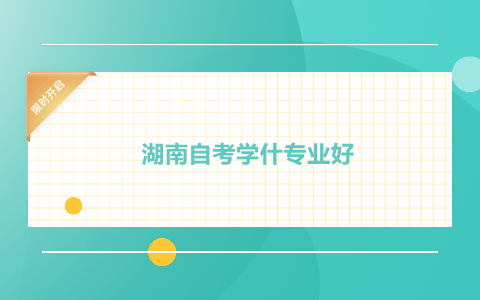 湖南自考學什專業好